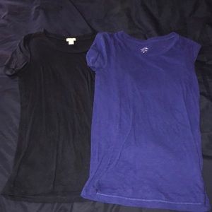 Set of 2 J Crew Basic Scoop Neck Tees